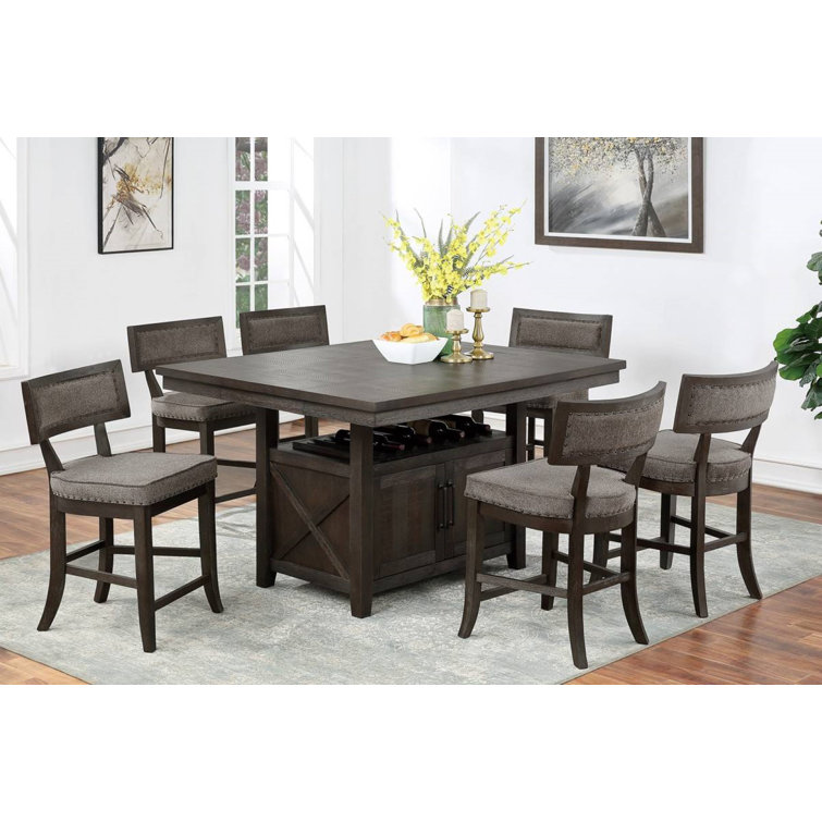Gracie Oaks Kinue Counter Height Butterfly Leaf Dining Table Wayfair
